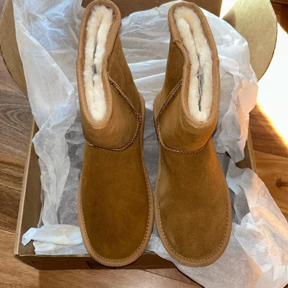 DREAM PAIRS Women's Shorty-New Mid Calf Winter Snow Boots
